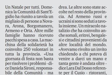 Grazie alla Comunità di Sant'Egidio