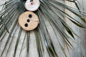 Pupazzo di neve creativo