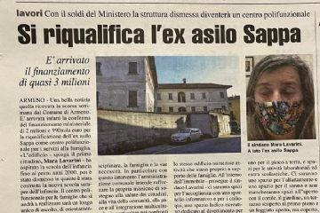 Contributo di euro 2.990.000 per la riqualificazione ex-Asilo Sappa