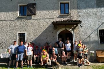 Grazie per l'accoglienza e per l'abbondanza della merenda
