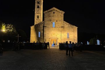 La nostra bellissima Chiesa di notte con tutta la sua sontuosità e storicità.