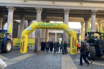 A Novara, l'1-12-2024, presso la Cattedrale di Maria Assunta, la Coldiretti ha organizzato il ringraziamento interprovinciale con la celebrazione eucaristica di Monsignor Vescovo Franco Giulio Brambilla, la benedizione dei trattori.
