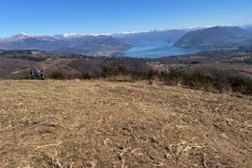 Ottima pulizia sulla terza montagnetta per gustare il bel panorama.