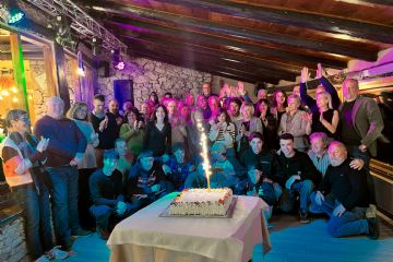 29-11-2025: una serata di convivialità e di musica al "Laghetto della gelata" a Soriso con gli amici del motocross.