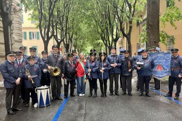 10-05-2026 presenti con il Corpo Musicale del Mottarone.<br>"Alpini, siete l'anima bella dell'Italia. Genova vi saluta con affetto e gratitudine."